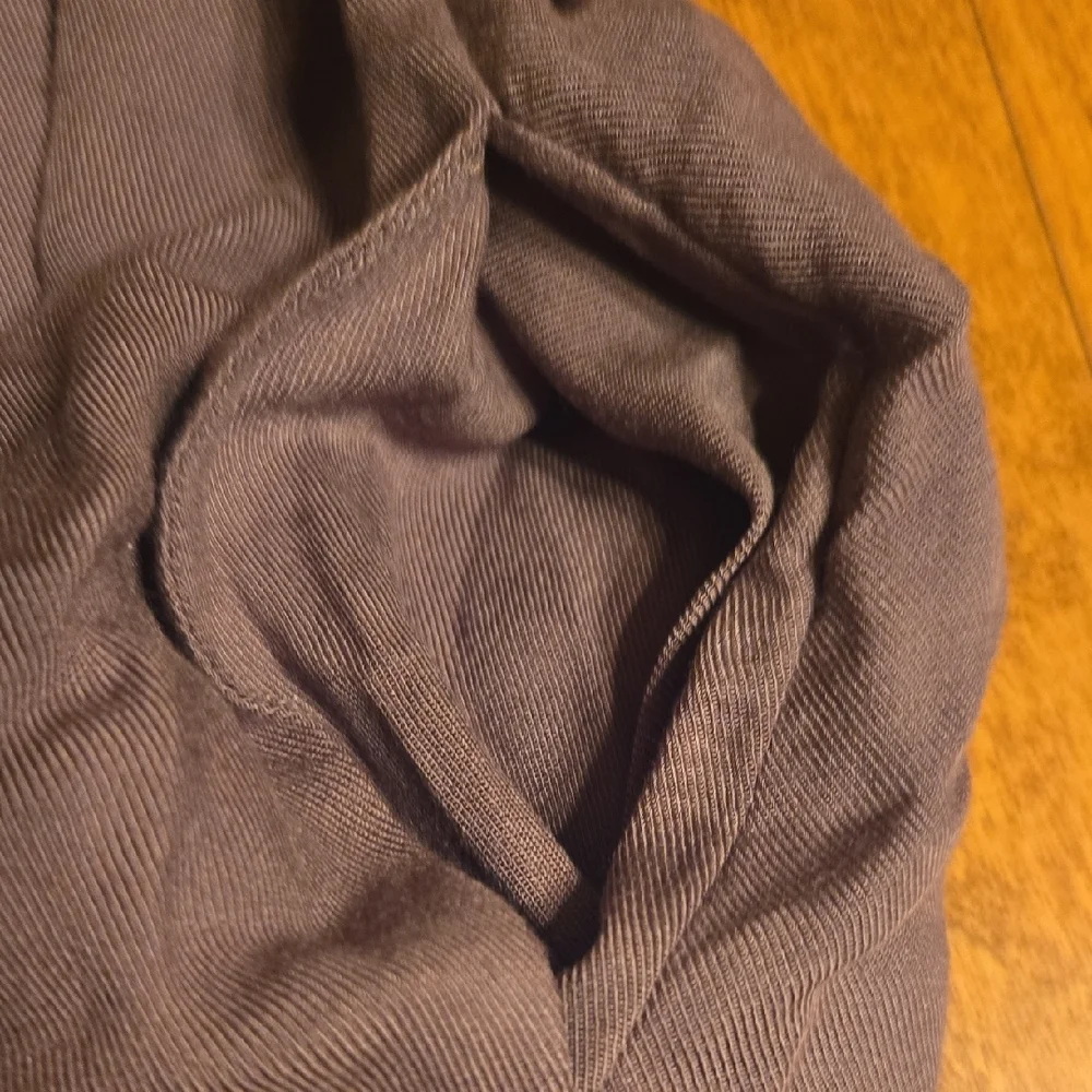 3/$17 Matilda Jane Brown Button Down Shirt Vest with Lace Collar and Pockets - Picture 6 of 6